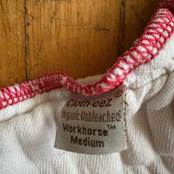 Cloth-eez Organic Unbleached Workhorse Diapers size Medium - Picture 2 of 2
